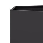 vidaXL Jardinière noir hexagone 69x60x45 cm acier