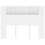 vidaXL Armoire de tête de lit Blanc 140x18 5x104 5 cm