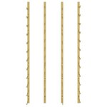 vidaXL Casier à vin mural pour 24 bouteilles 2 Pièces Doré Fer