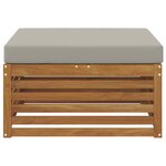 vidaXL Pouf d'Extérieur Bois d'Acacia Massif Naturel