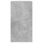 vidaXL Armoire à chaussures gris béton 60x34x63 5 cm bois d'ingénierie