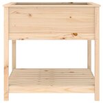 vidaXL Jardinière avec étagère 82 5x82 5x81 cm Bois massif de pin