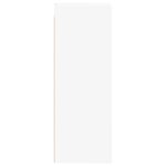 vidaXL Armoire murale avec portes en verre blanc 35x37x100 cm