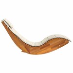 vidaXL Transat 2 Pièces Marron 60 x 154 x 74 cm Bois d'acacia massif