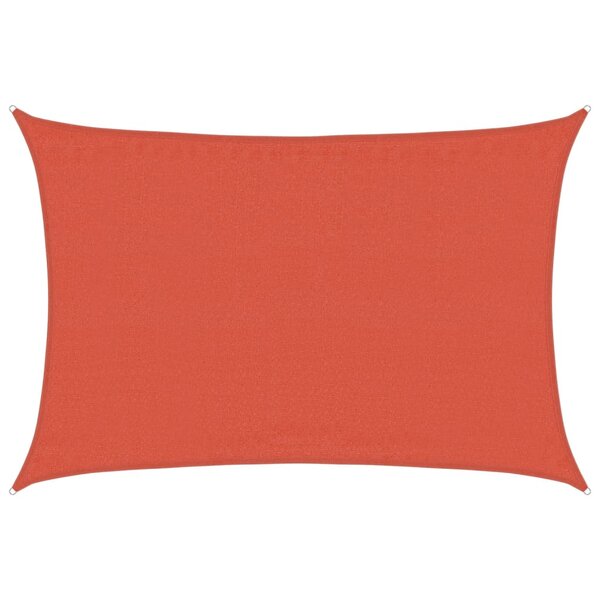 vidaXL Voile d'ombrage 160 g/m² rectangulaire terre cuite 3 5x5 m PEHD