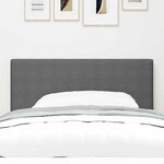 vidaXL Tête de lit LED avec des lumières à LED Gris clair 100 cm tissu