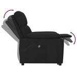 vidaXL Fauteuil inclinable électrique Noir Tissu