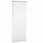 vidaXL Store de Fenêtre avec des rideaux Argent Aluminium