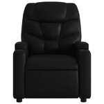 vidaXL Fauteuil de massage inclinable électrique noir similicuir