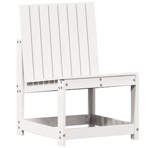 vidaXL Chaise de jardin blanc 50 5x55x77 cm bois de pin massif