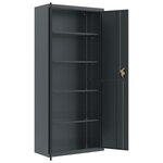 vidaXL Classeur anthracite 90x40x240 cm acier