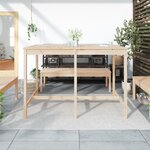 vidaXL Table de jardin 159 5x82 5x110 cm bois massif de pin