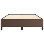 vidaXL Cadre de lit Marron 140x190 cm Similicuir