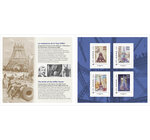 Collector 4 timbres - 130 ans de la Tour Eiffel - Lettre internationale