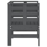 vidaXL Chaises de jardin lot de 2 gris 61 5x53x71cm bois de pin massif