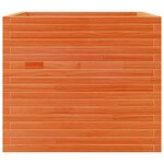 vidaXL Jardinière cire marron 80x80x68 5 cm bois de pin massif