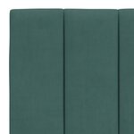 vidaXL Lit avec matelas vert foncé 140x190 cm velours