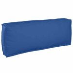 vidaXL Coussin pour dossier de palette Bleu royal 120 x 40 x 12 cm