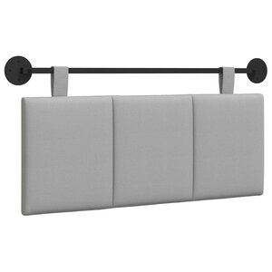 vidaXL Tête de lit suspendue Gris nuage Tissu