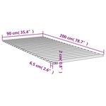 vidaXL Lattes de lit 90x200 cm bois de pin massif