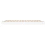 vidaXL Cadre de lit sans matelas blanc 200x200 cm bois d'ingénierie