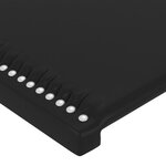 vidaXL Cadre de lit avec tête de lit Noir 160x200 cm Similicuir