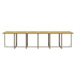 vidaXL Ensemble à dîner de jardin coussins 17 Pièces Résine tressée Beige