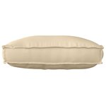 vidaXL Coussin pour dossier de palette Beige 70 x 40 x 12 cm