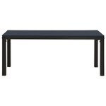 vidaXL Ensemble à manger de jardin 3 Pièces acier et WPC noir