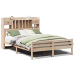 vidaXL Lit bibliothèque sans matelas 150x200 cm bois massif de pin