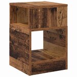vidaXL Table d'appoint 2 Pièces Bois ancien 30 5 x 30 x 45 cm