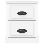 vidaXL Table de chevet blanc 39x39x47 5 cm bois d’ingénierie