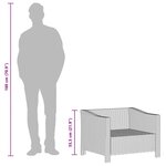 vidaXL Fauteuil de jardin avec coussin en polyrotin gris