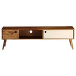 vidaXL Meuble TV 140x30x40 cm bois massif