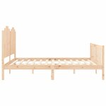 vidaXL Cadre de lit sans matelas bois de pin massif