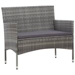 Salon de jardin meuble d'extérieur ensemble de mobilier 5 pièces avec coussins résine tressée gris 02_0016444