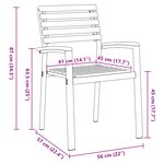 vidaXL Ensemble de salle à manger de jardin 5 pièces en bois d'acacia et métal