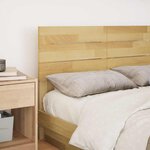 vidaXL Tête de lit 120 cm bois massif de chêne