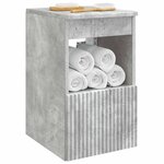 vidaXL Armoire de salle de bain Gris béton 30 x 44 5 x 50 cm