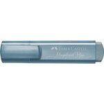 Surligneur textliner 1546 metallic pointe biseautée bleu faber-castell