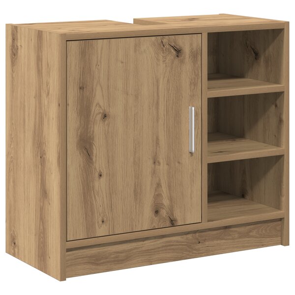 vidaXL Meuble sous évier Chêne Artisan 63x29x55 cm Bois d'ingénierie