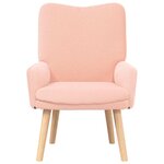 vidaXL Fauteuil relaxant Rose 63 x 67 x 94 cm tissu