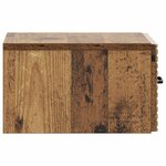 vidaXL Cabinet de chevet mural Bois ancien 34 5 x 33 x 20 cm