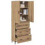 vidaXL Haut Armoire avec tiroir Chêne artisanal 69 5 x 34 x 180 cm