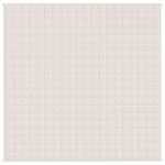 vidaXL Couverture lestée Crème clair 200x200 cm 9 kg Tissu