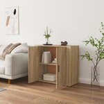 vidaXL Buffet Chêne sonoma 80x33x70 cm Bois d'ingénierie