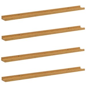 vidaXL Étagère Murale 4 Pièces Beige 100 x 9 x 3 cm Bois d'ingénierie