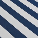 vidaXL Auvent pliable manuel 350 cm Bleu/blanc