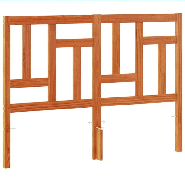 vidaXL Tête de lit cire marron 140 cm bois massif de pin
