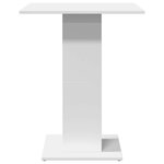 vidaXL Table de bistro Blanc 60x60x75 cm Bois d'ingénierie